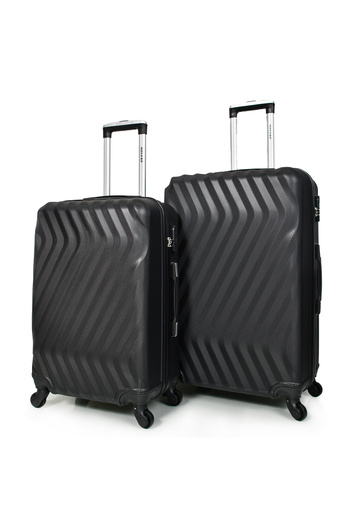 MORANO Morano Unisex Luggage Set of 3 Pieces Black Luggage Set 28''-24''-20'' Inch