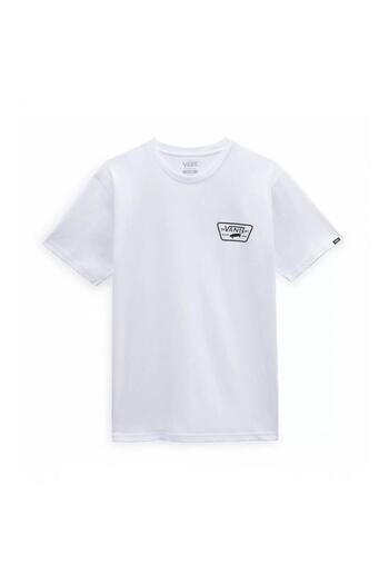 Vans Ανδρικό λευκό μπλουζάκι Full Patch Back Ss Tee Vn0000f8yb21