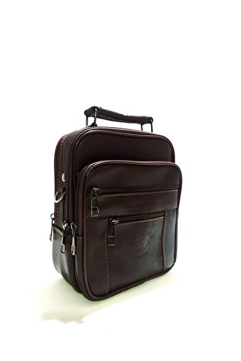 Newish Polo Medium Size Genuine Leather Case Postman Handbag