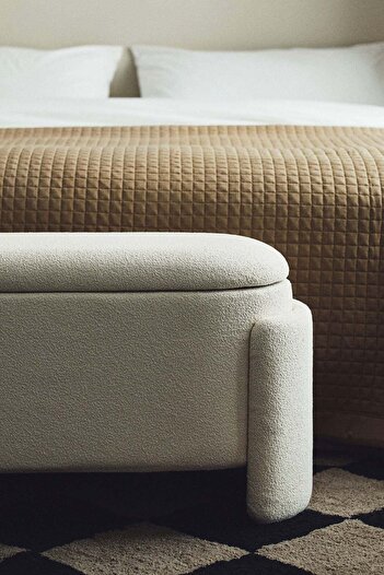 H&M Bouclé storage bench