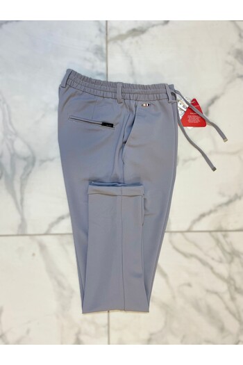 Güray Store Men's Side Pocket Elastic Waist Lace-Up Double Leg Jogger Pants
