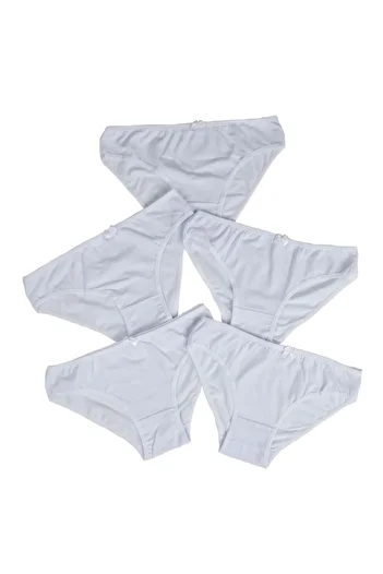 Nicoletta Chiloți de damă 5 pachet Lycra alb