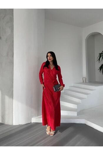NFES TEKSTİL 140 cm Pleated Dress