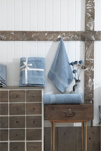 Eponj Home 90x160 см і 50x90 см Набір рушників для ванної кімнати Indigo Blue DS - 2 шт. в упаковці