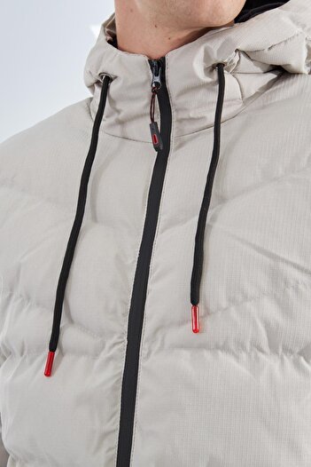 Delpino Hooded Water and Windproof Puffer Jacket
