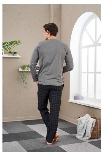 Pjs Pijama PJS 23703 Ανδρική φόρμα πιτζάμα με πατιλέτα
