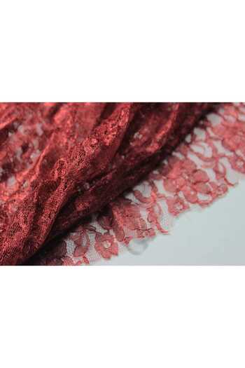 FabricLoom Guipure Lace Fabric - Patterned Floral Light, Delicate Lace for Elegant Clothing, Dressmaking, Craft