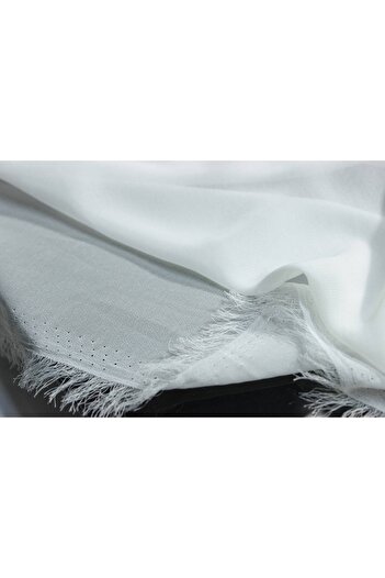 FabricLoom Elegant Pure White Chiffon Fabric - Suitable for Bridal Dresses, Shirts, Scarves
