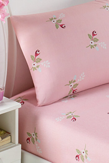 Eponj Home Single Pes Elastic Sheet Set Alanur Pink