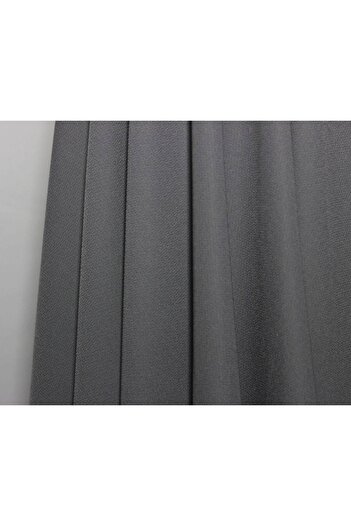 FabricLoom Crystal Crepe Fabric: Royal Deep Gray
