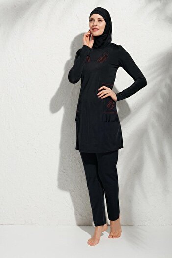 Pierre Cardin 191913   Long Sleeve Appliqued Hijab Swimsuit