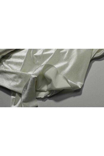 FabricLoom Heavy Velvet Fabric: Cream Color, Timeless Elegance, Radiant Luster, Unmatched Flexibility, and High Quality
