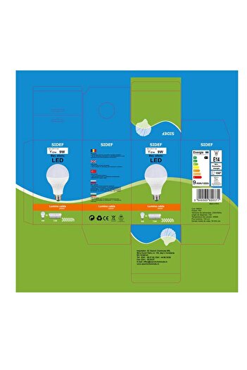 Homelux Spherical LED Bulb, 9W, E14, Sw