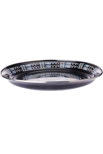 mastergold Serving Round Dish Multicolor ( 40cm ) | Shinko plate with a Heritage traditional Patterned