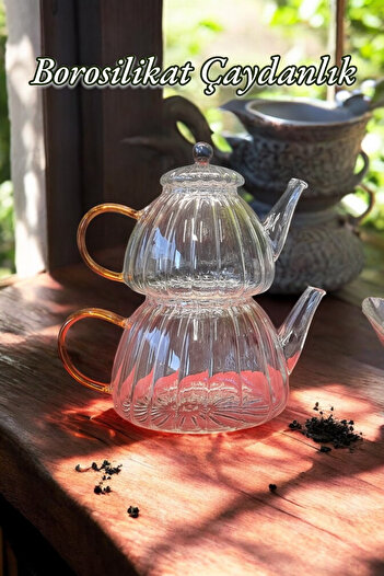 Kitchen Way Borosilicate Colored Teapot with Handle Kw-339