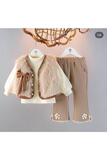ELONKİDS 3-Piece Combination with Leather Vest