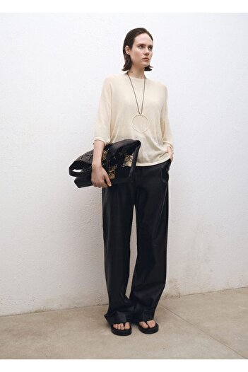 MANGO Woman Short Sleeve Oversize Sweater