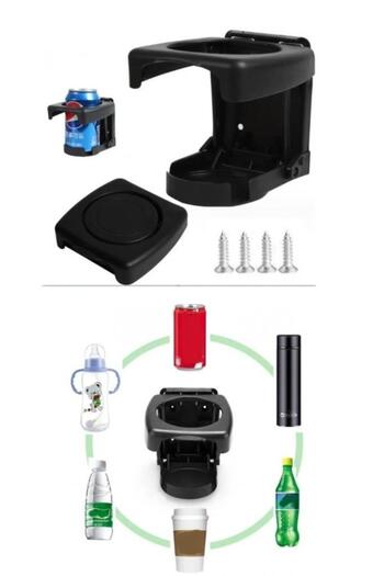jetfast Car Cup Holder Portable Practical Resealable Cup Bottle Holder