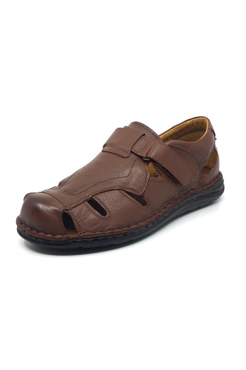 Luis Figo 100% Genuine Leather Orthopedic Men's Daily Comfortable Summer Large Size Sandals Slippers 39-48