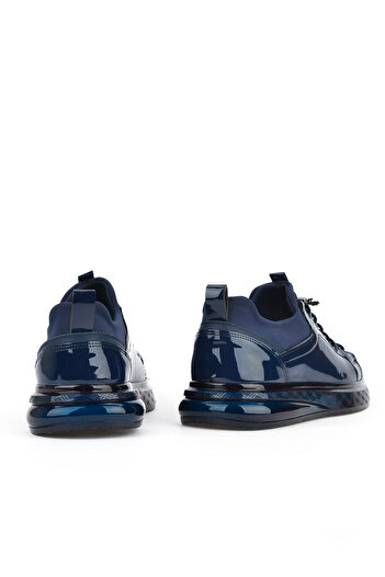 Ziya Ανδρικά Vegan Δερμάτινα Παπούτσια - Navy Blue 1511023Z708122