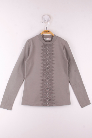 Toontoy Girl's Lace School T-Shirt