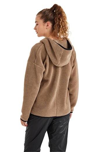 Blackspade Unisex Kapüşonlu Flash Termal Polar Vizon Sweatshirt C5T6N6O04