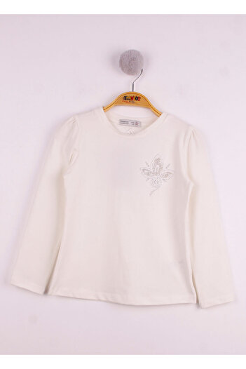 Toontoy Floral Embroidered Chest T-shirt for Girl
