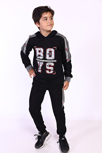 Toontoy Boy's Tracksuit Set - Hooded and Printed