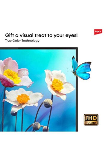 İMPEX 42 Inch FHD Smart TV-Frame Less Design Mirror Cast And E-Share, HDMI\USB\ Wi-Fi,Netflix, YouTube