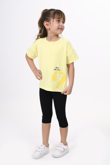 Toontoy Girl Who Are You Printed Capri Suit