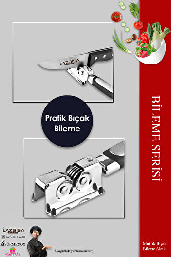 LAZBİSA Bıçak Bileme Aleti Pratik Bıçak Bileme Aparatı Profesyonel Bıçak Bileyici