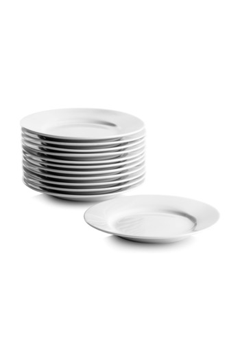 GÜRALLAR 19 cm Horeca White Flat Plate 12 Pieces