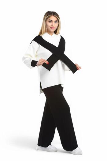NEWCO Women's Scarf Model Double Knitting Suit
