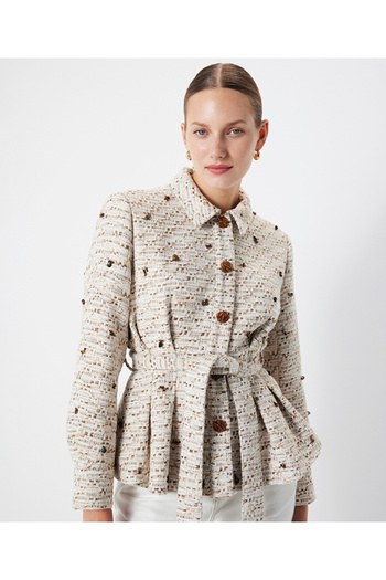 İpekyol Embroidered tweed jacket