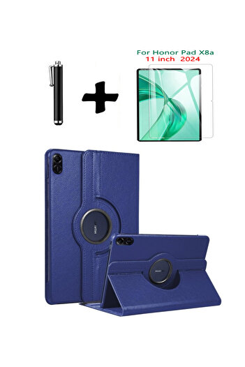TEKNETSTORE هونر باد X8A 11 بوصة 360 °   حافظة كمبيوتر لوحي مع حامل قابل للدوران وواقي شاشة ومجموعة أقلام