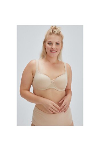 Eros Ersk100 Lily Gatherer Empty Cup Single Bra with Ears - Skin