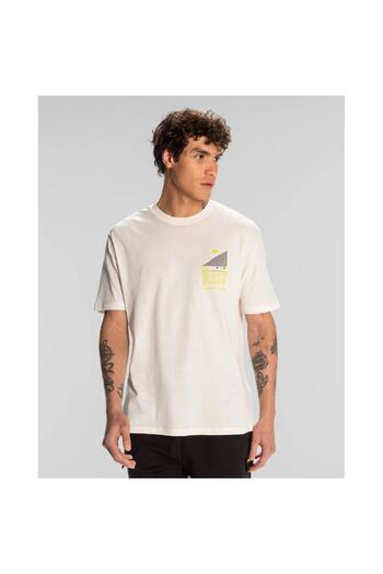 Kappa Authentic Space Jump Men's White Round Neck T-Shirt