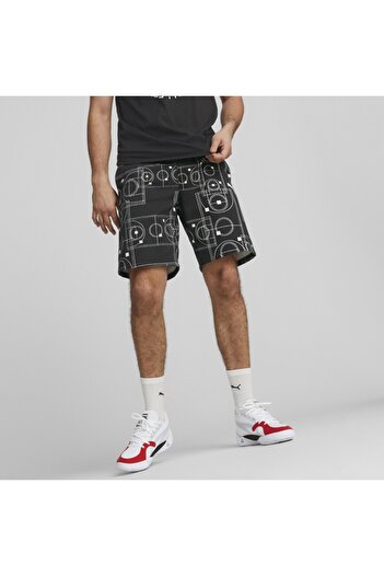 Puma Men's Black Courtside Booster Shorts