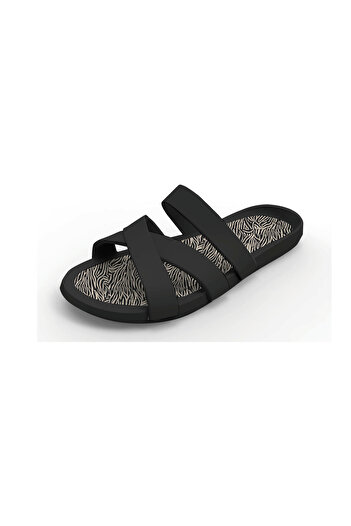 Decathlon Women's Pool Slippers - Black - Slap 500