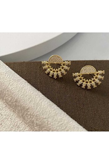 Bubbleatelier Özel seri gold meru küpe