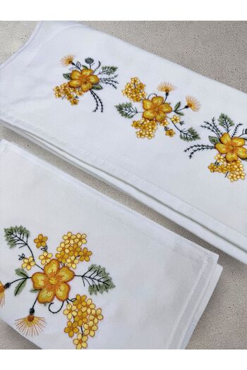 TUTUYA TEXTIL Вишитий 3-вимірний рушник з аналом і дівчиною, марка MİNEL, для весільного приданого, щоденного використання, подарунковий