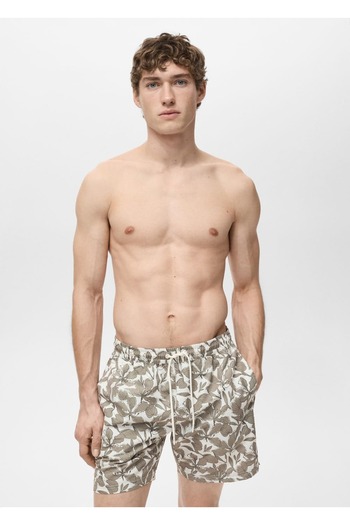 MANGO Man Μαγιό με floral print