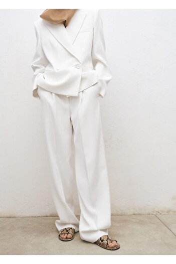 MANGO Woman Wideleg fabric pants