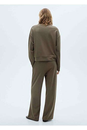 MANGO Woman Wideleg jogger pantolon