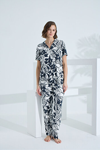 Etoile Bamboo Short Sleeve Summer Women's Pajamas Set 73373
