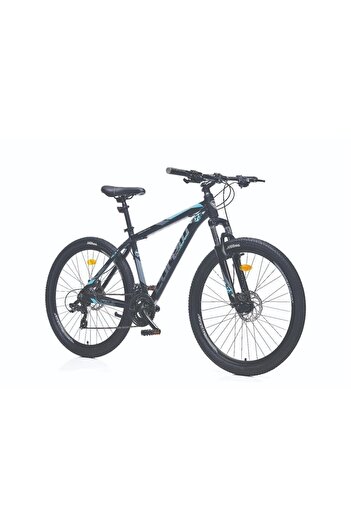 Corelli FELİX 2.1 ERKEK DAĞ BİSİKLETİ 460H MD 27.5 JANT 24 VİTES SİYAH TURKUAZ GRİ