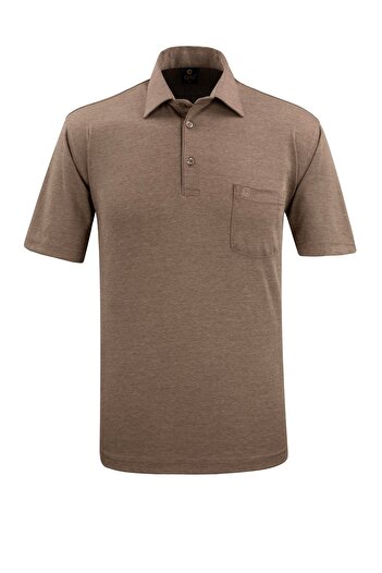 Çizgi Triko Men's Candyman Collar Button Pocket T-Shirt Classic Style