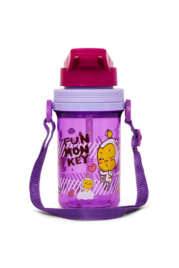Eazy Kids Water Bottle 500ml wt Straw - Purple