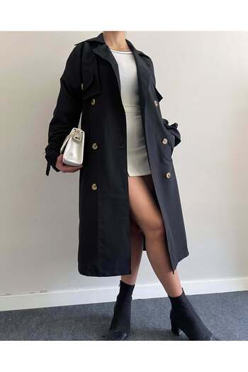 bymaestro woman Women's New Season Stylish and Stylish Cool Trench Coat