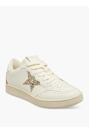 Celeste Celeste Women's Star Embellished Sneakers with Lace-Up Closure